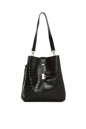 Zoozie Bags Bandolera Midi Negro y Dorado con Detalles de Flecos